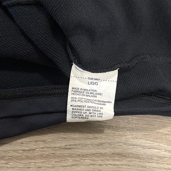 Under Armour Black Cropped Zip Pullover Large - Picture 3 of 3